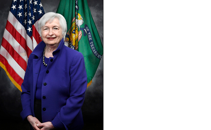 This is a headshot of Janet Yellen.
