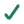 green checkmark