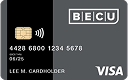 a BECU Low Rate credit card with a chip
