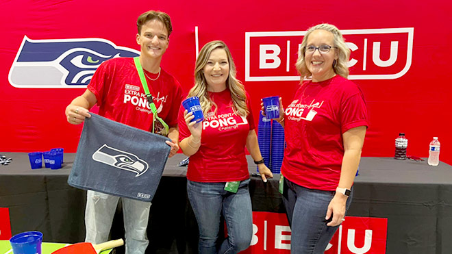 BECU and the Seattle Seahawks sponsorship event