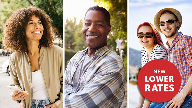 a collage of people smiling