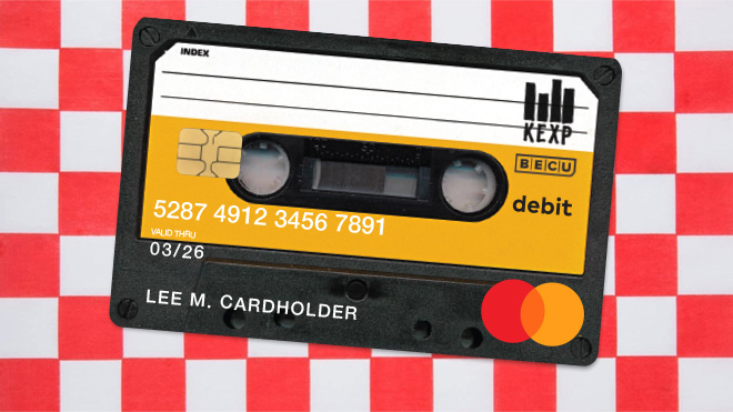 KEXP cassette tape debit card