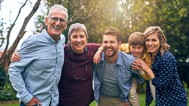 a group of people posing for a photo