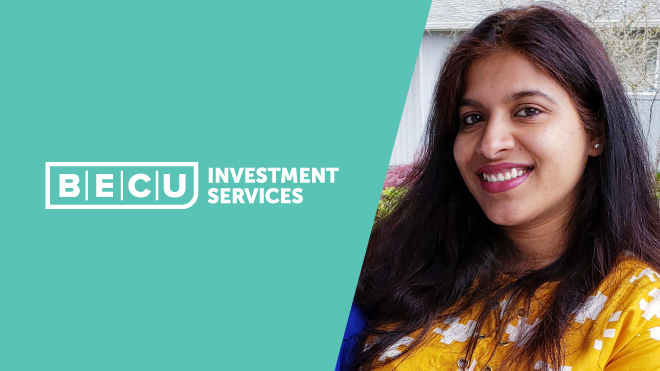 Smiling woman in yellow shirt