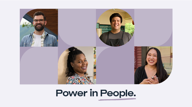 Collage of BECU members, Power in People