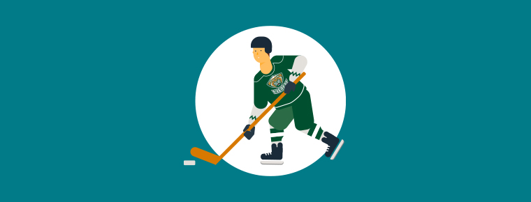 Animated Everett Silvertips Hockey Player