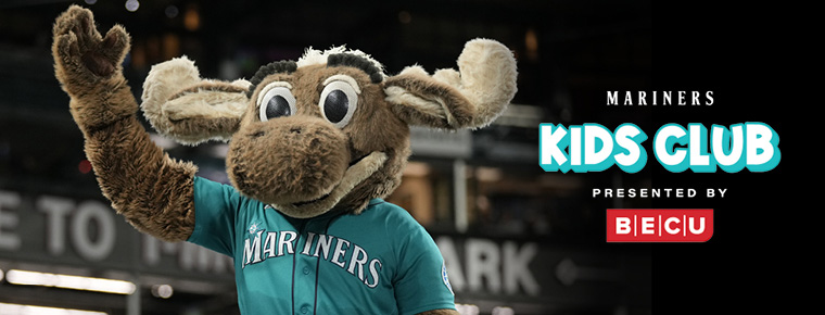 Seattle Mariners Moose Mascot, Kids Club presented by BECU