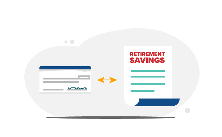 Illustration of savings document