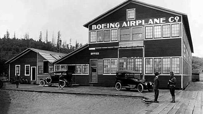 Original Boeing Airplane building