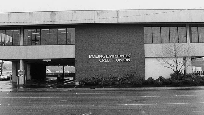 Photo of the old Georgetown location for Boeing Employees' Credit Union