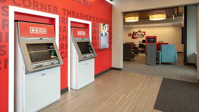 new ATMs at a BECU location