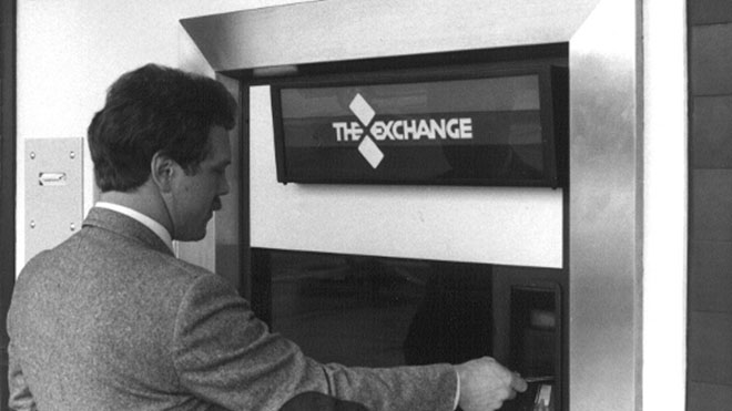 BECU member using the first BECU ATM